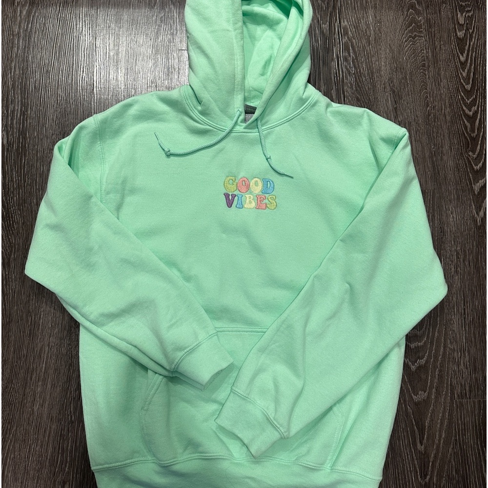 Good Vibes Mint Hoodie